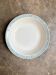 Shallow round plate St Amand in blue ironstone