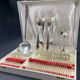 Louis XV style silver plated metal cutlery set