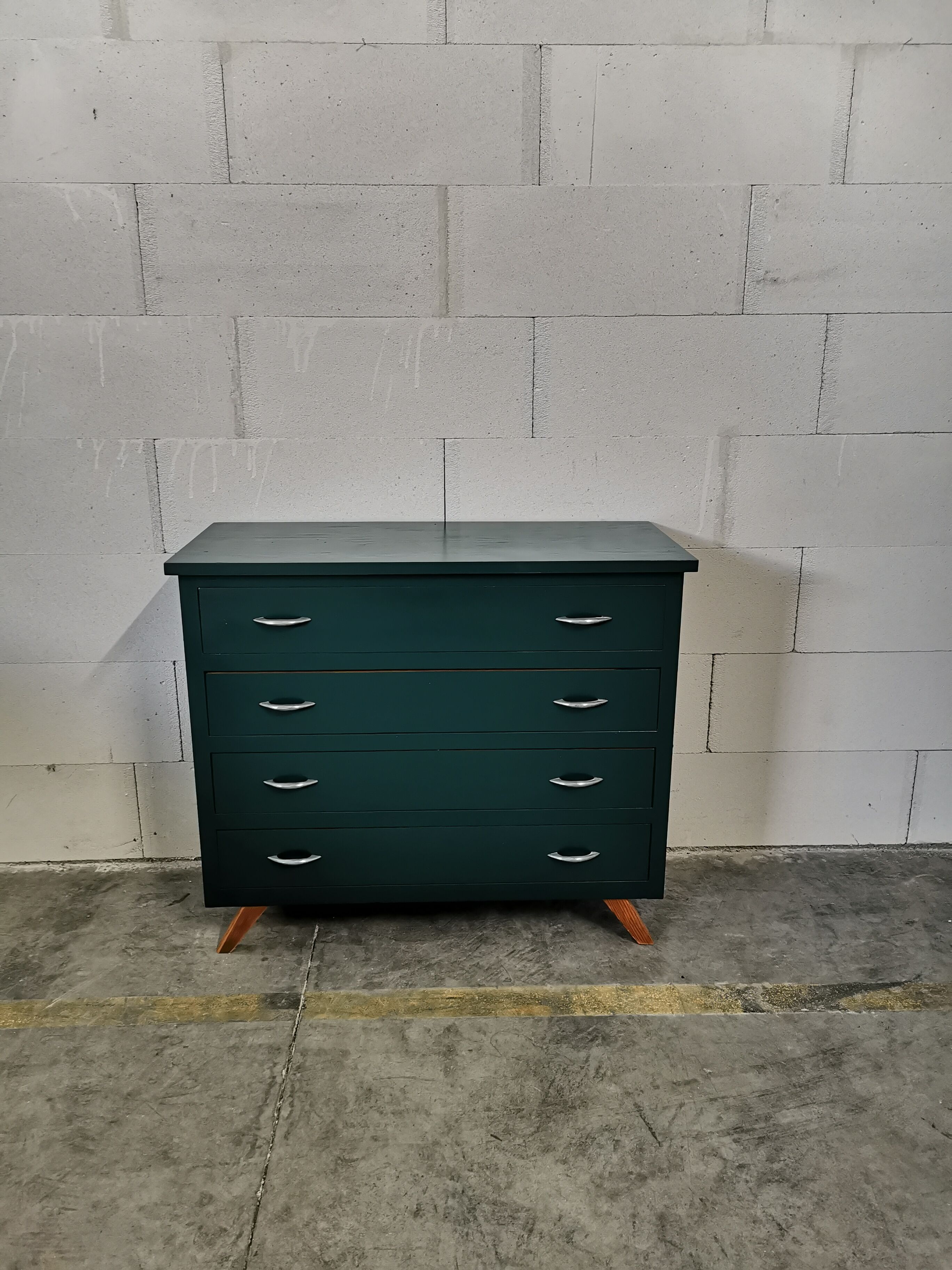 Chest of drawers vintage feet compass redesigned