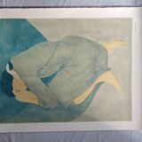 Lithographie originale signée à la main par Pierre Boncompain