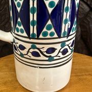 Handcrafted ceramic pitcher from Fes.