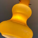 Massimo Vignelli Murano orange globe pendant light