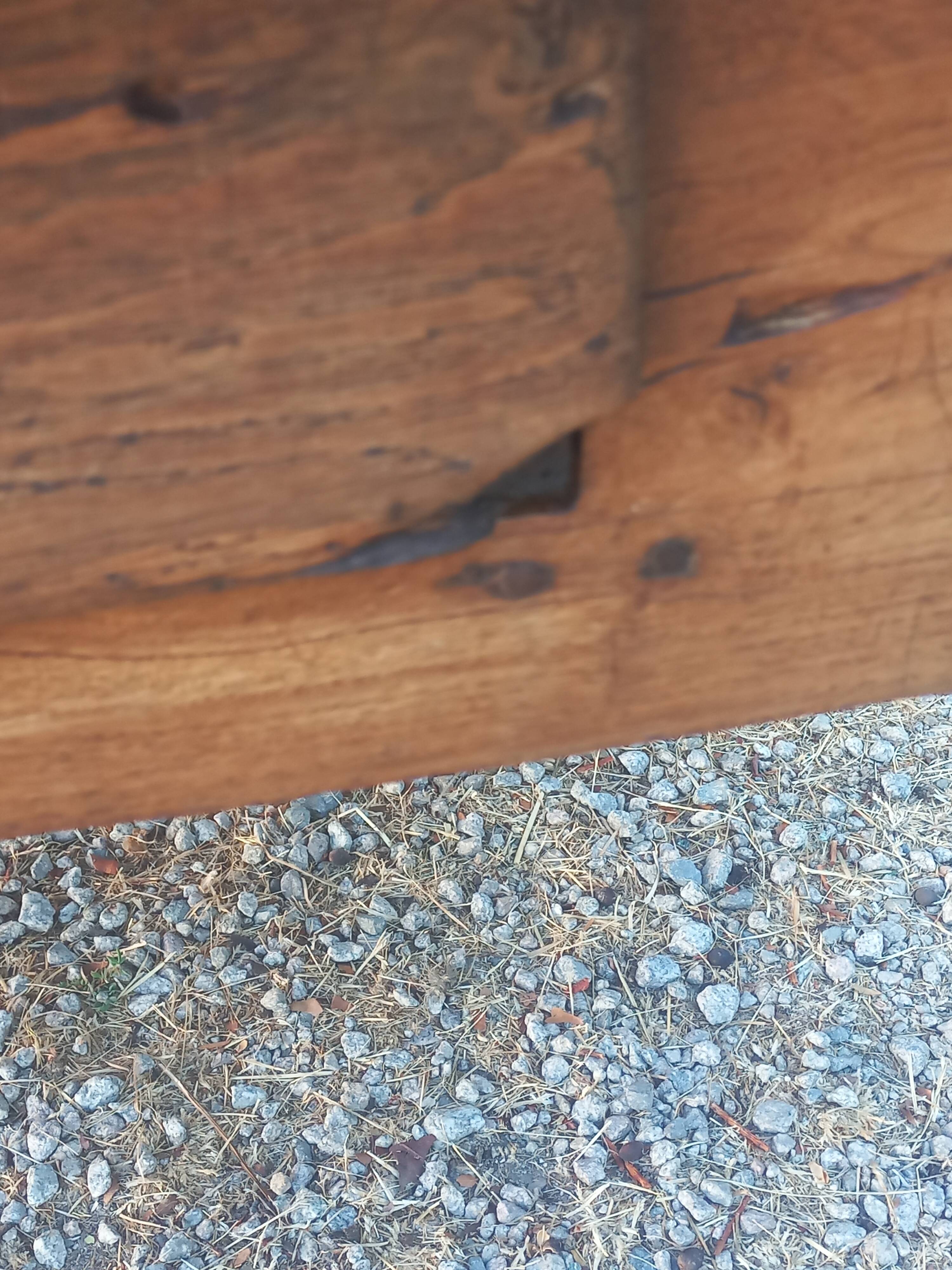 19th-century oak farmhouse coffee table 149cm