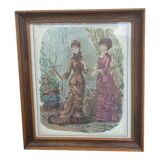 Framed fashion engraving