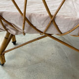 Rattan cradle with mattress