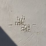 White tulip chair tub menager