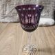 6 large coloured crystal goblets - Saint Louis Bac style