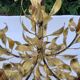 Lustre gold metal leaves from the 50s