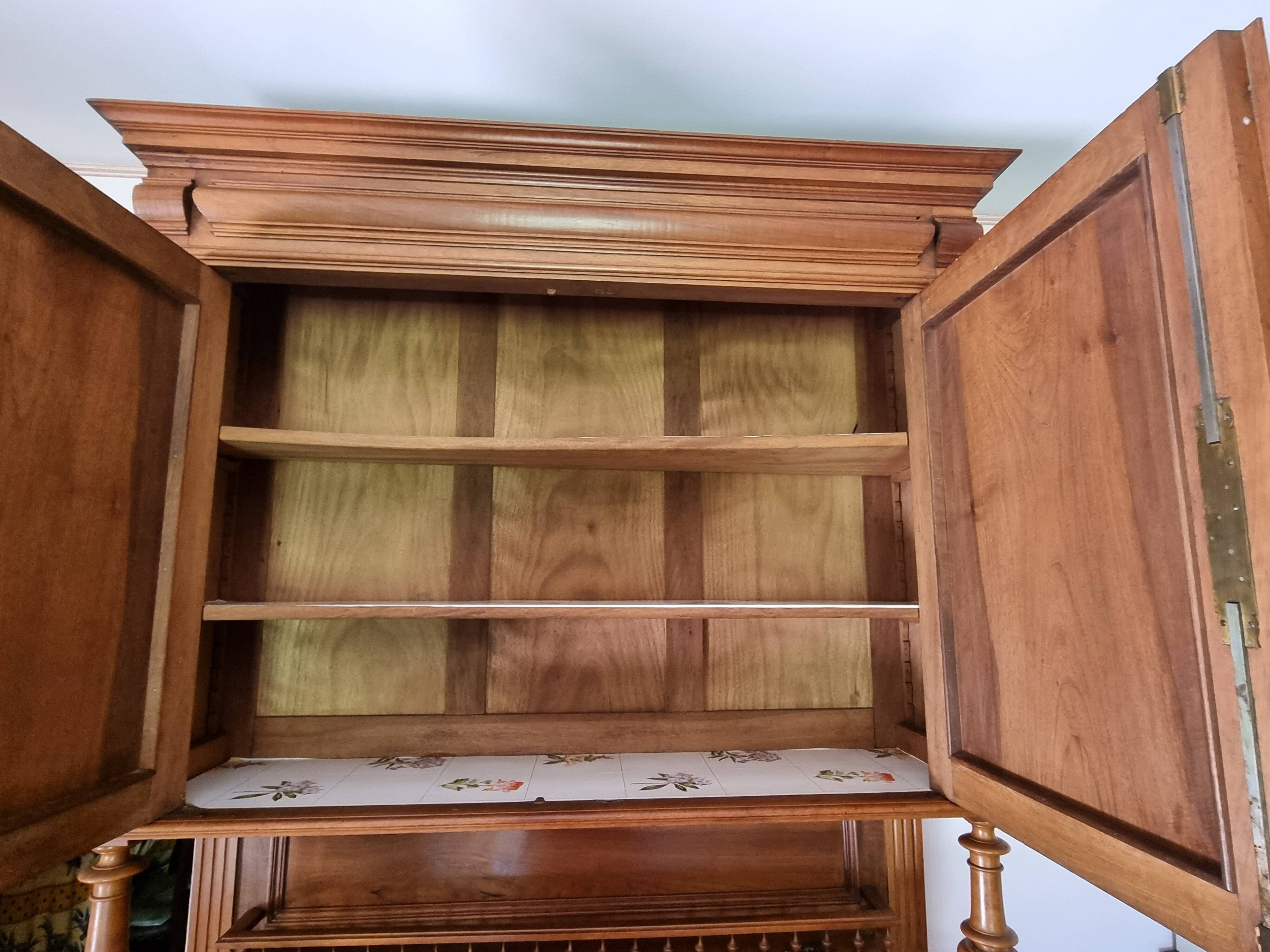 Antique oak sideboard in Henri II style