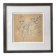 Dessin à l'encre bleue par une adolescente