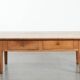 Fantastic antique French coffee table made of fruitwood with two drawers
