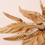 Ceiling lamp flower golden leaves