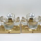 Pair of vintage wall lamps by Sische Lighting, 70's