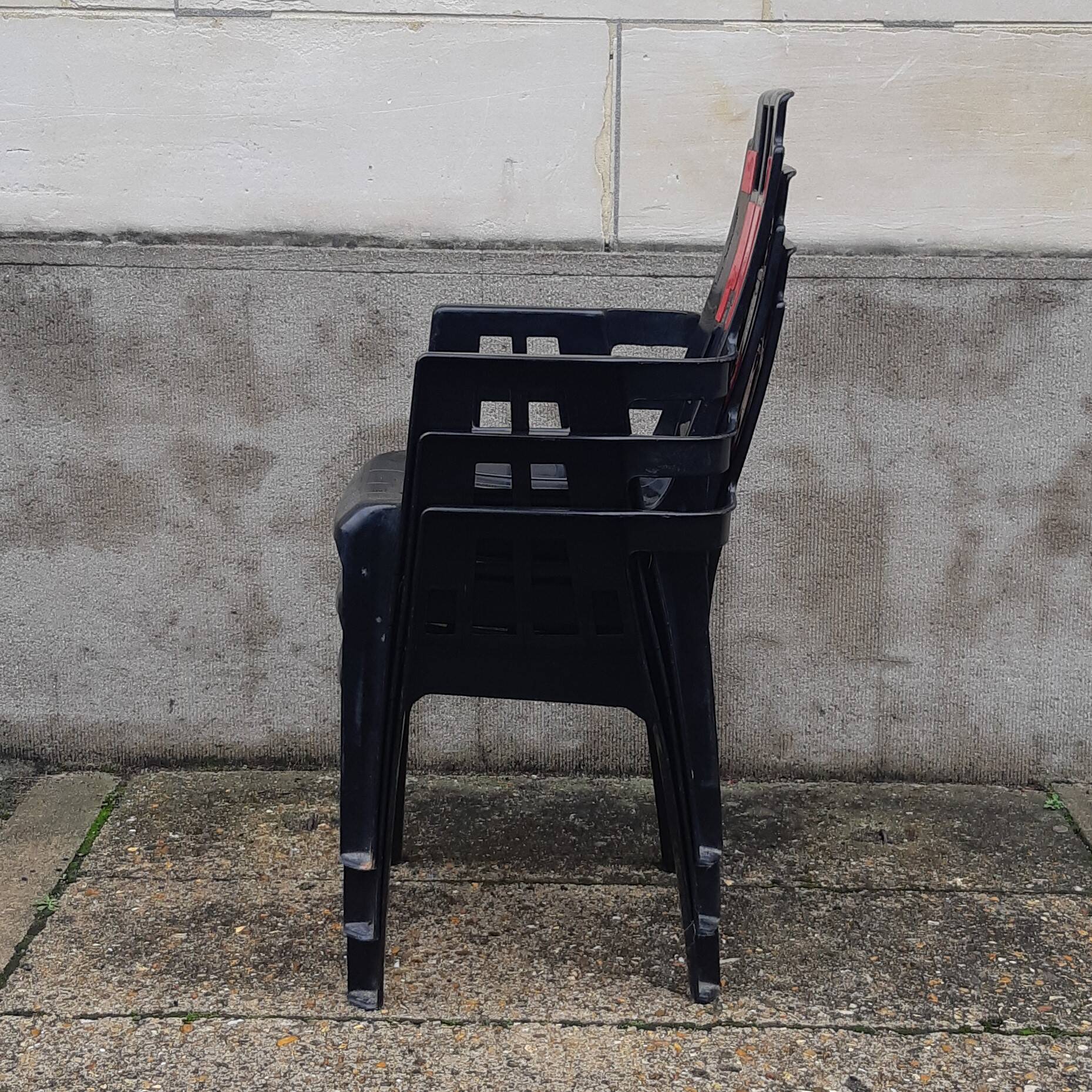 Set of 3 Boston model garden armchairs by Pierre Paulin for Stamp