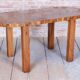 Czech Art Deco Table in Caucasian Walnut, 1930s