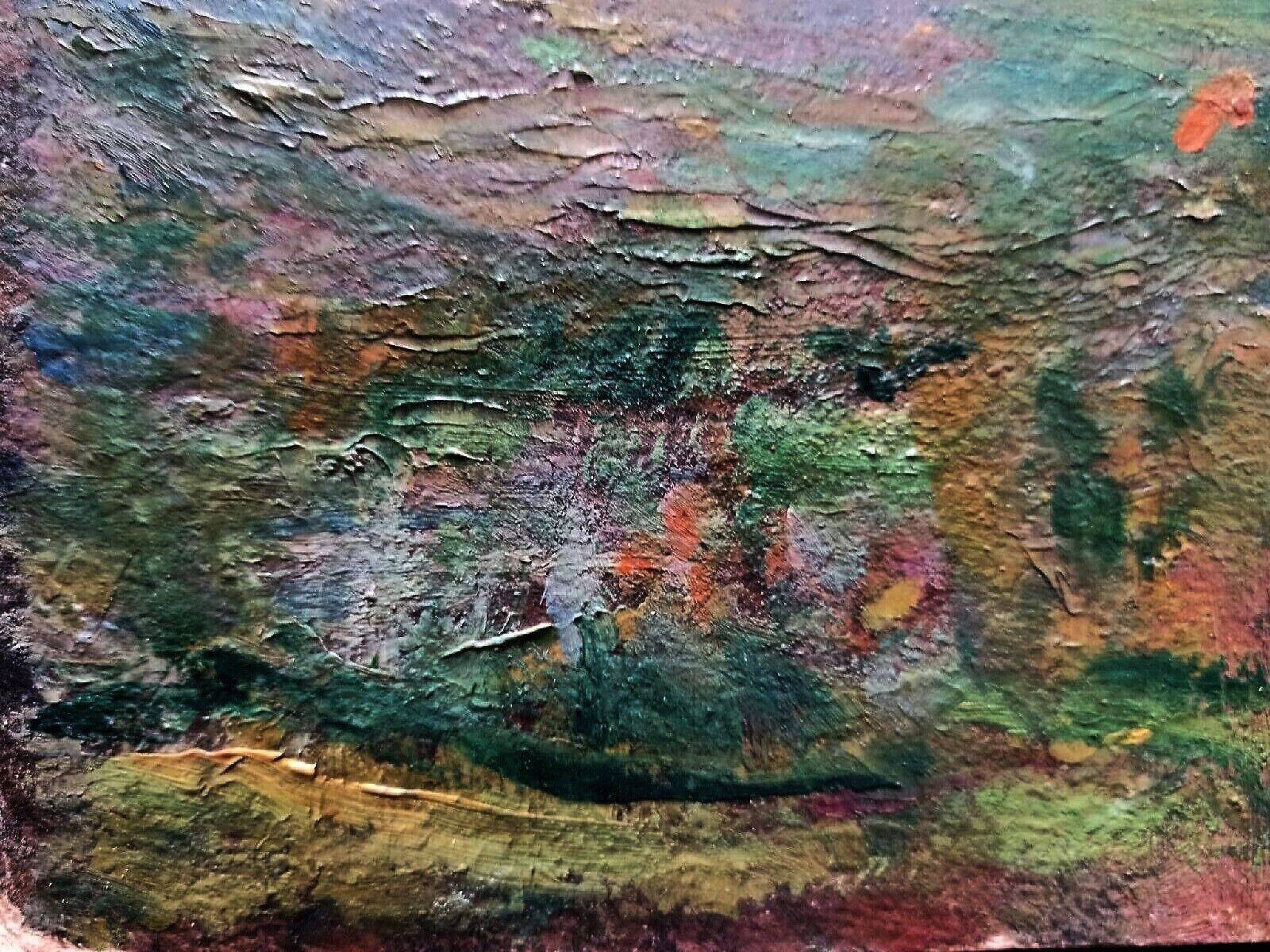 "clemente levi pugliese" huile de paysage impressionniste -impressionist landscape oil
