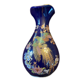 Vase porcelaine de Limoges bleu cobalt de four