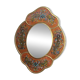 Miroir péruvien en bois et verre