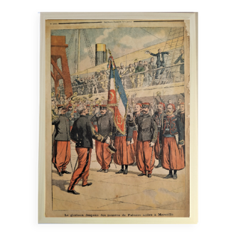 Les zouaves de Palestro arrivent à Marseille en 1903