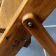 Vintage 1940s folding wooden painter's workshop stepladder with 4 steps