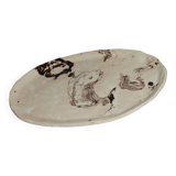 Glazed ceramic serving dish