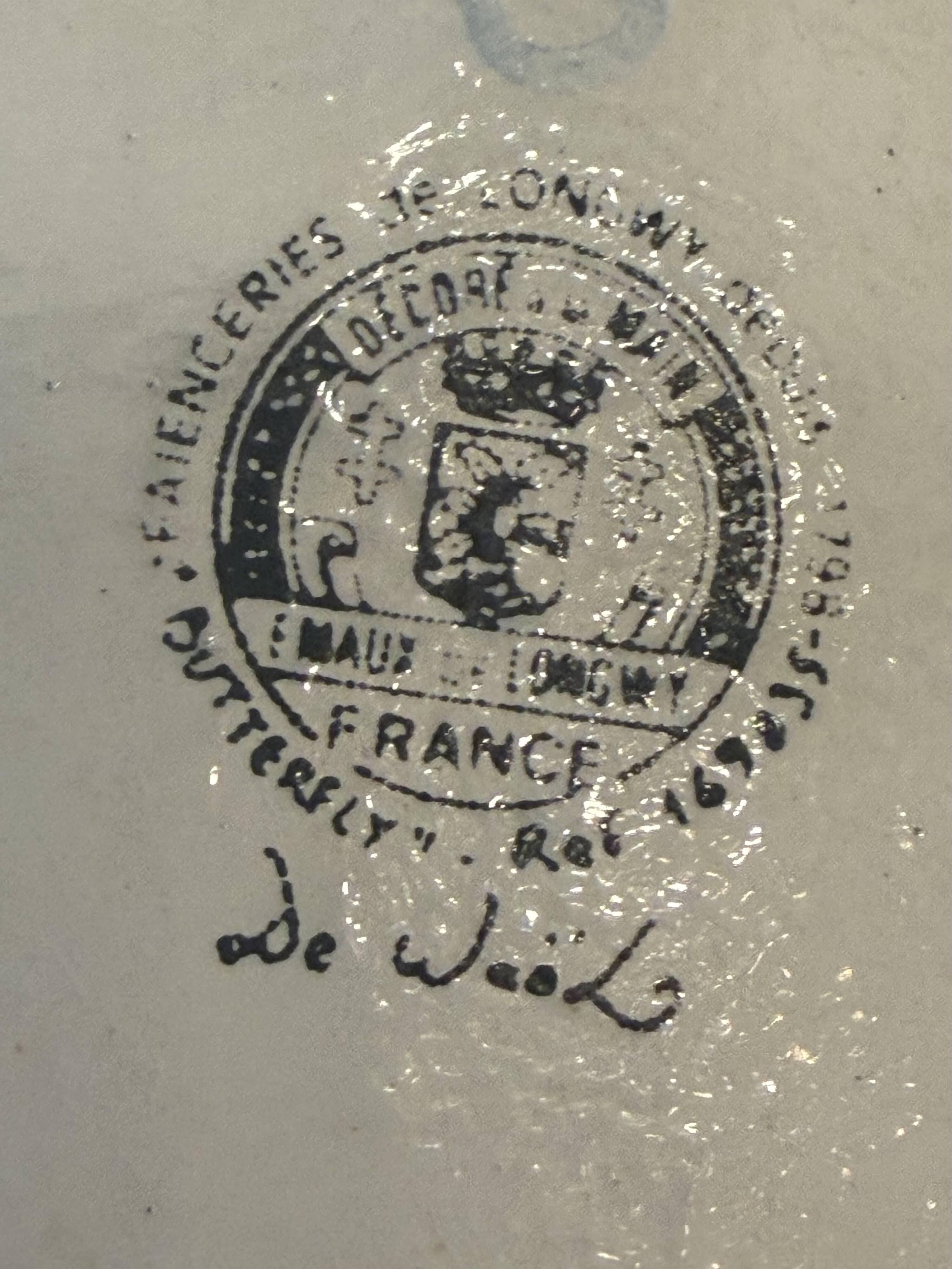 Bowl Vase Enamels of Longwy - Signed Nicolas De Wael