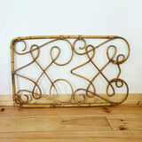 Vintage rattan headboard