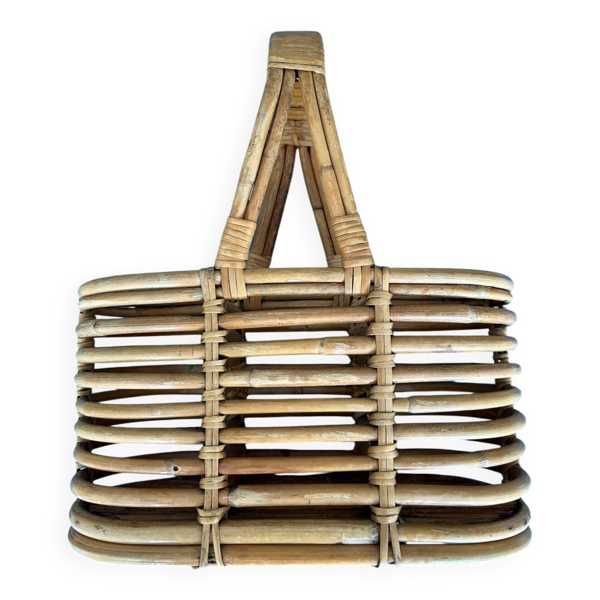Porte bouteille rotin