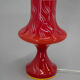 All Glass Red Table Lamp by Valasske Mezirici, 1970s