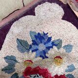 Old American carpet handmade, 76cm x 117cm 1900s