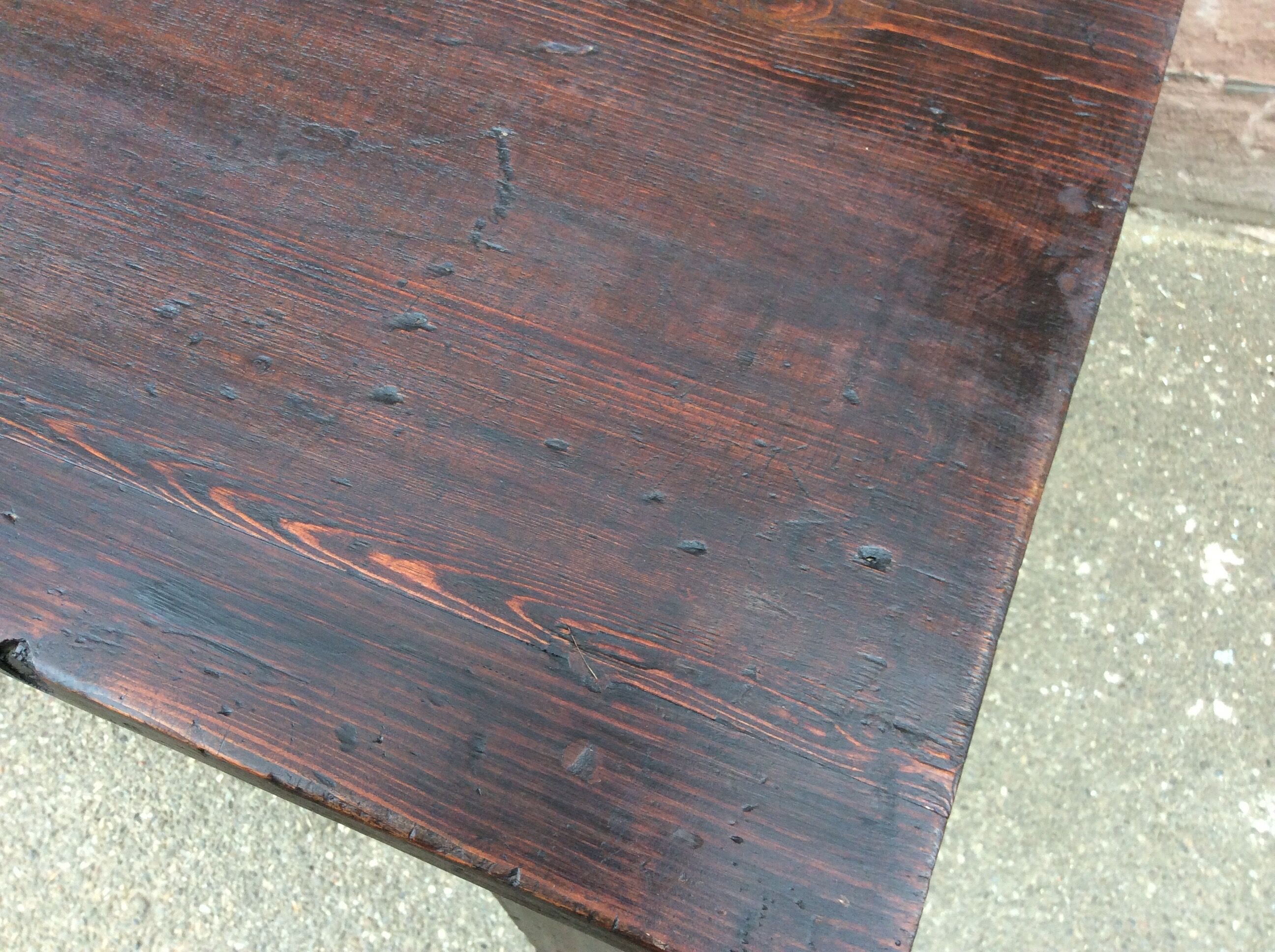 small vintage farm table 1900