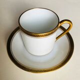 Set of three coffee cups and their sub-cups