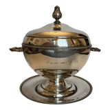 Silver metal ice bucket