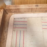 Chair in wood and striped canvas