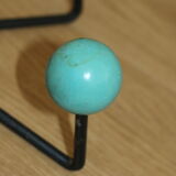 Coat rack 4 balls blue years 50