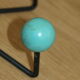 Coat rack 4 balls blue years 50