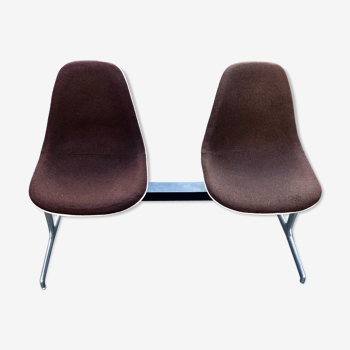 Charles Eames two-seater bench by Herman Miller