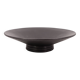 Black ceramic centerpiece on foot, La Bergerie Vallauris
