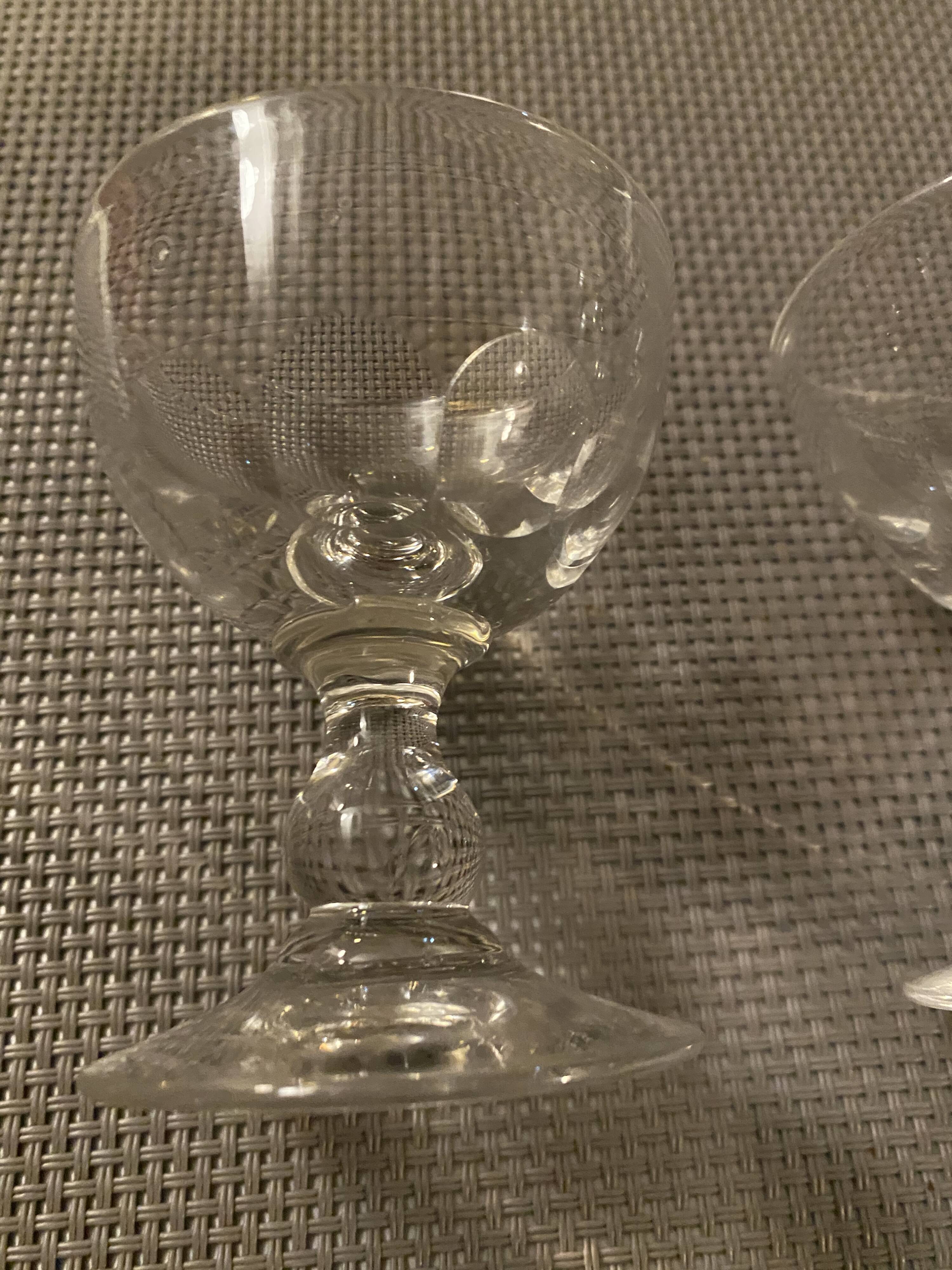 Napoleon 3 faceted liqueur glass