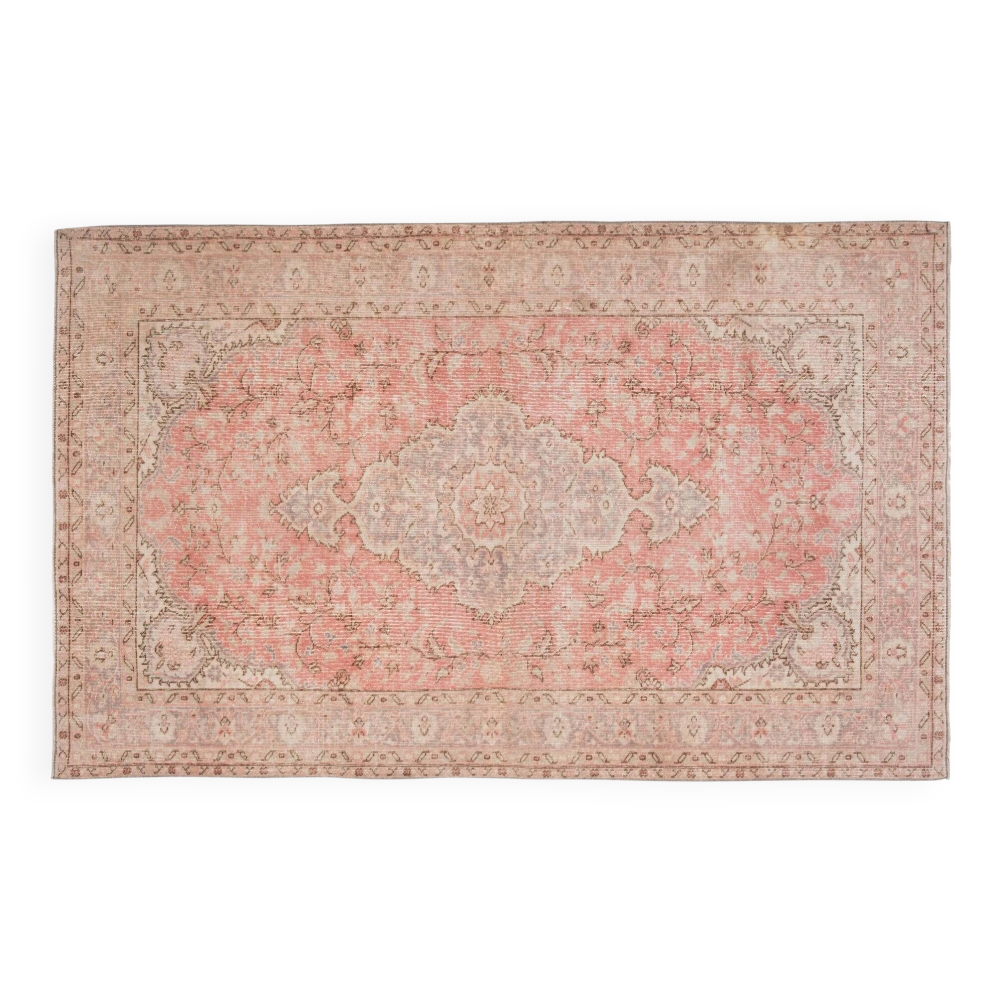Vintage Turkish handmade rug 185x267 cm