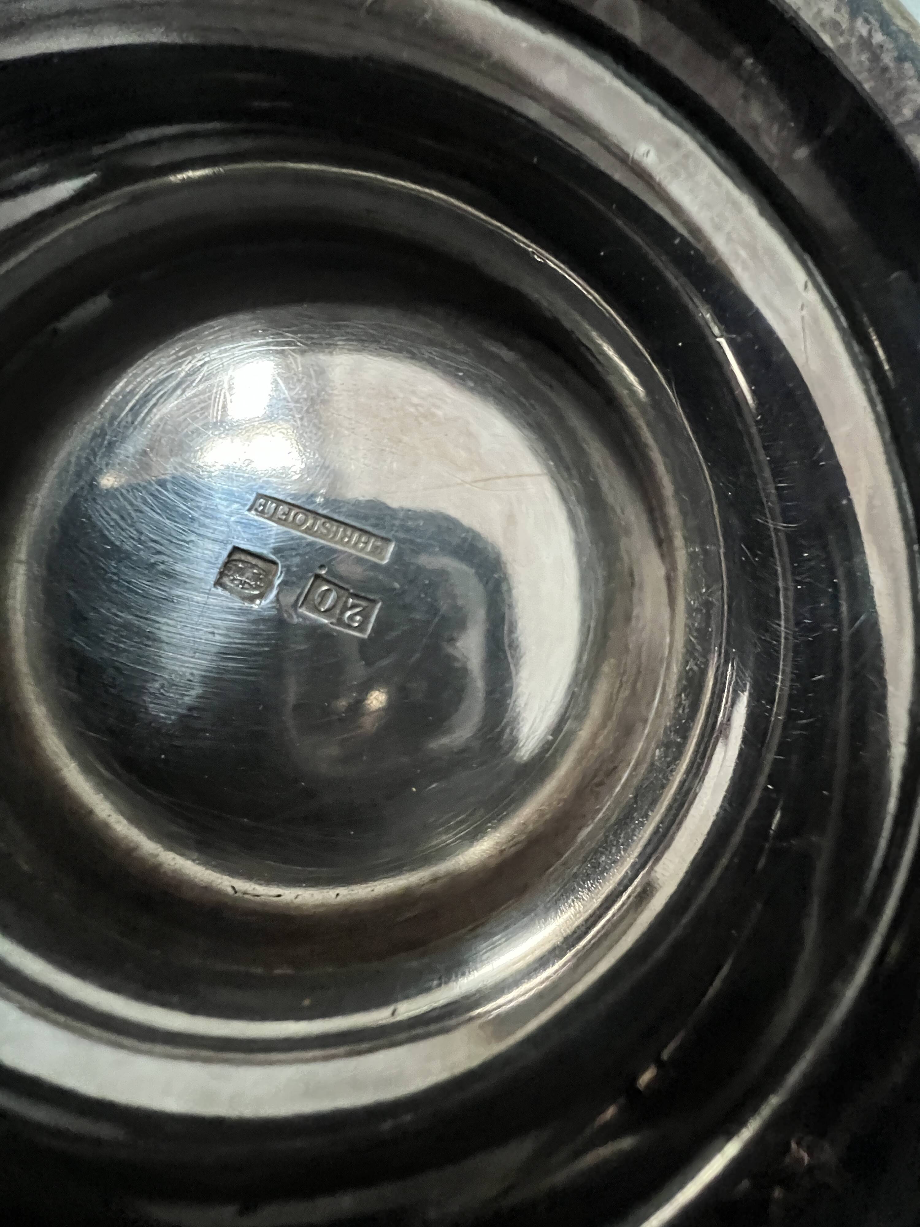 Silver-plated metal verseuse from the Christofle house, 20th century.