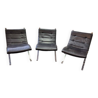 Lot de 3 fauteuils design