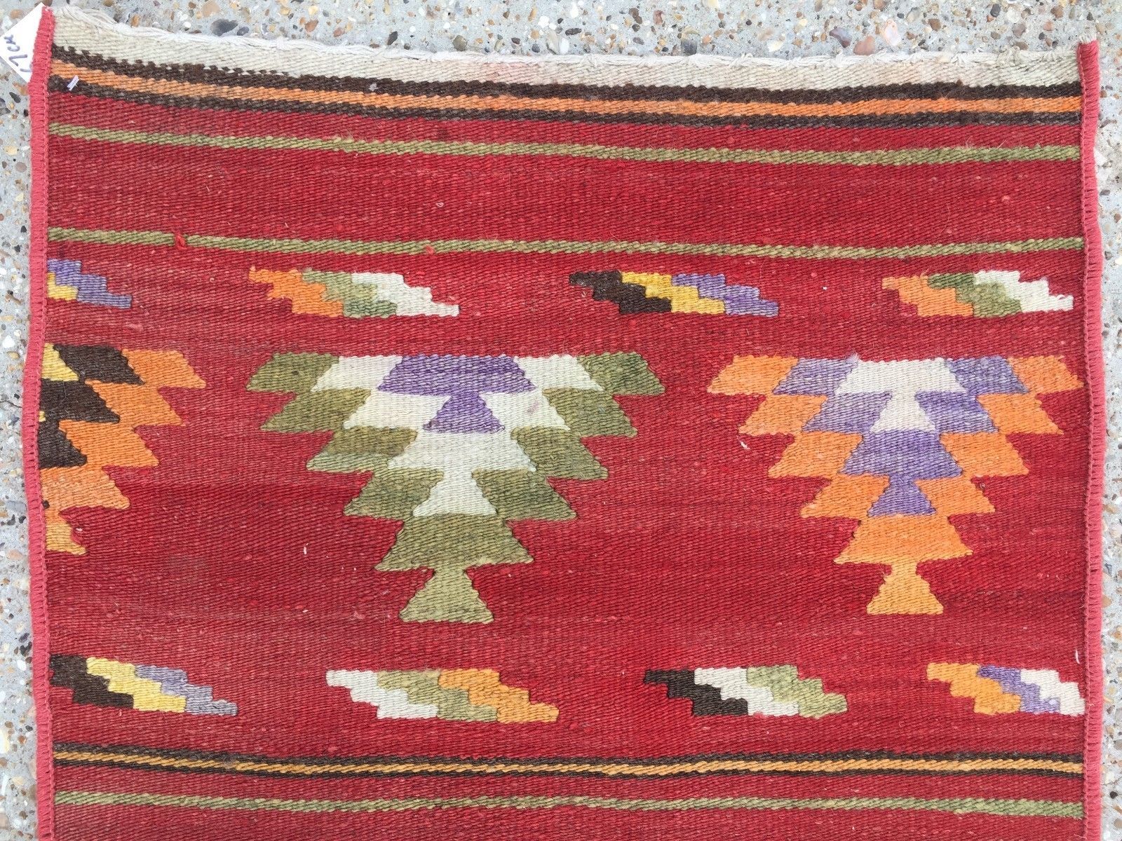 Turkish narrow kilim runner, 180x67cm