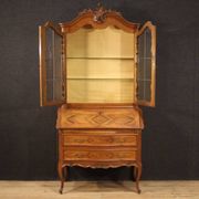 Élégante vitrine italienne à double corps des années 1950