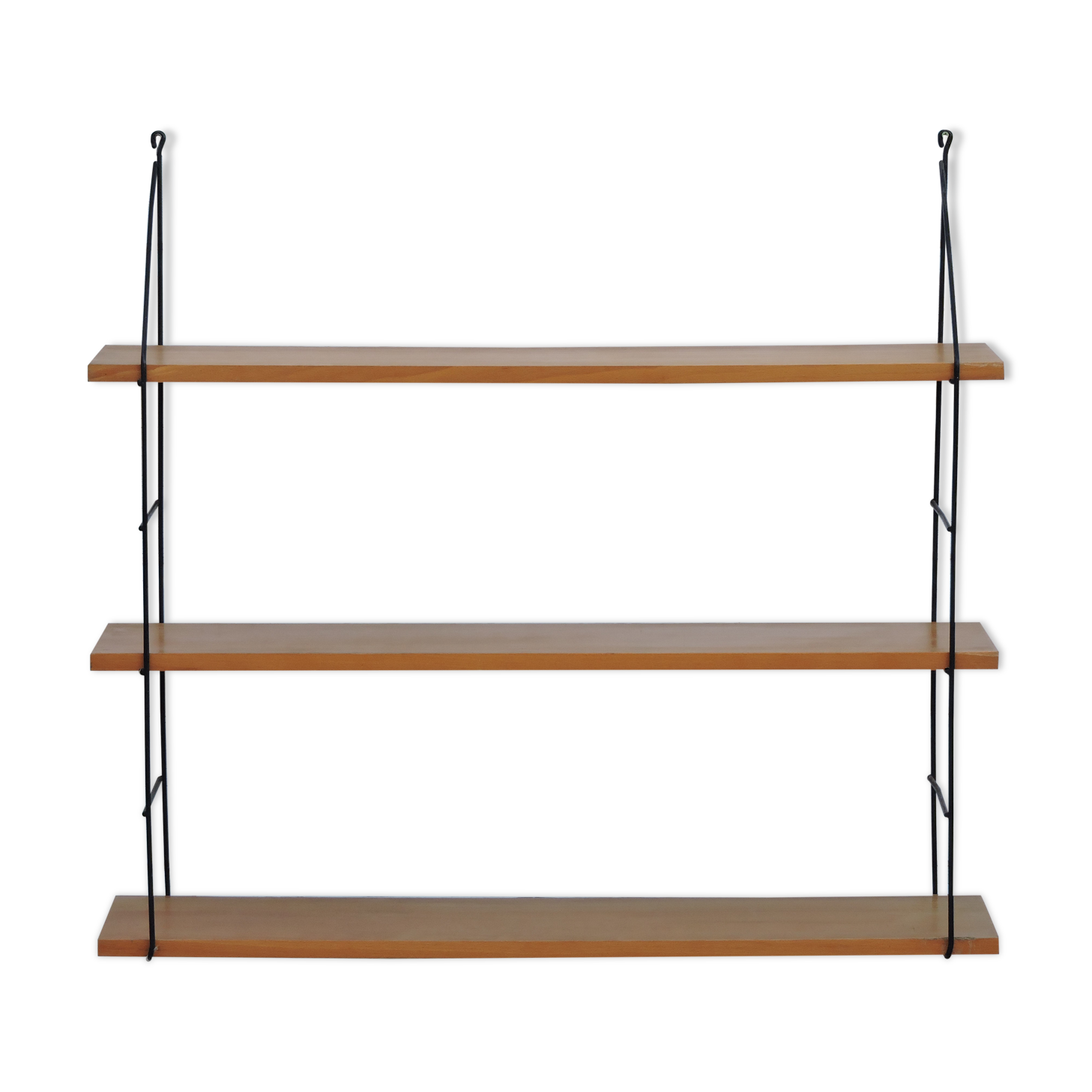 Wall shelf vintage wire and wood