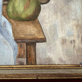 Framed still life painting from the 80s