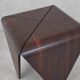 Petalas Side Table Nighstand by Jorge Zalszupin, Rosewood