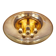 Large ceiling light in brass and blown bubble glass, Glasshütte Limburg, 1970.