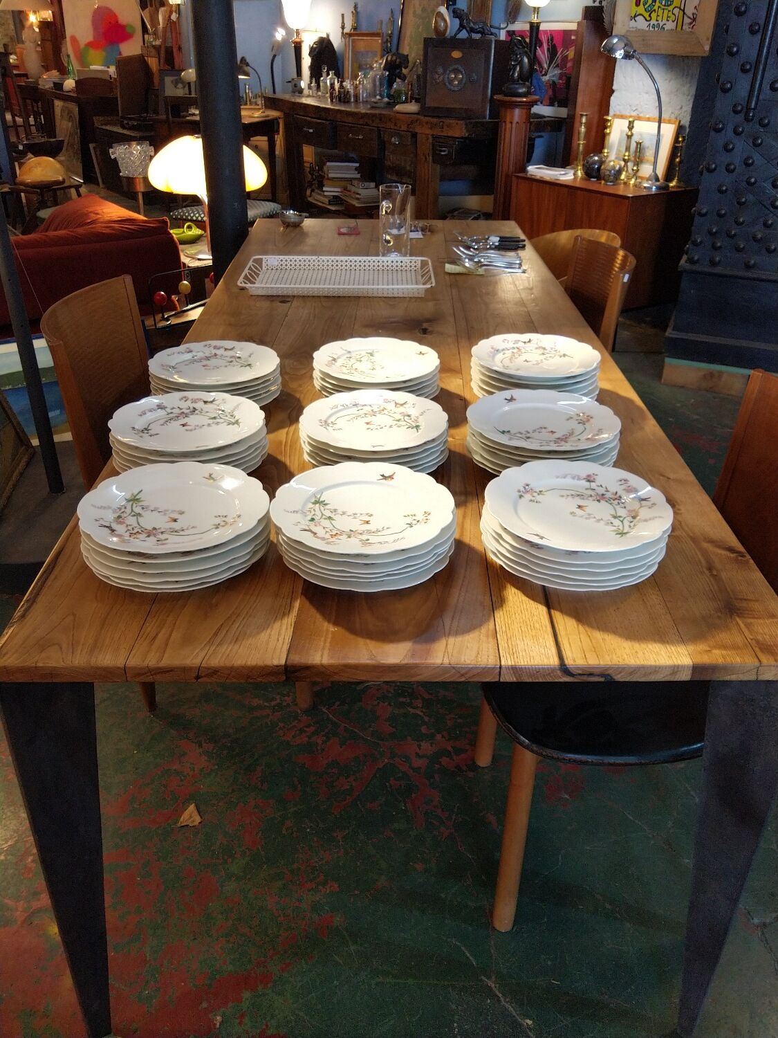 6 Art Nouveau flat plates