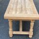 Renovated extendable farmhouse dining table made of solid wood, 200cm, 1950.